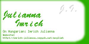 julianna imrich business card